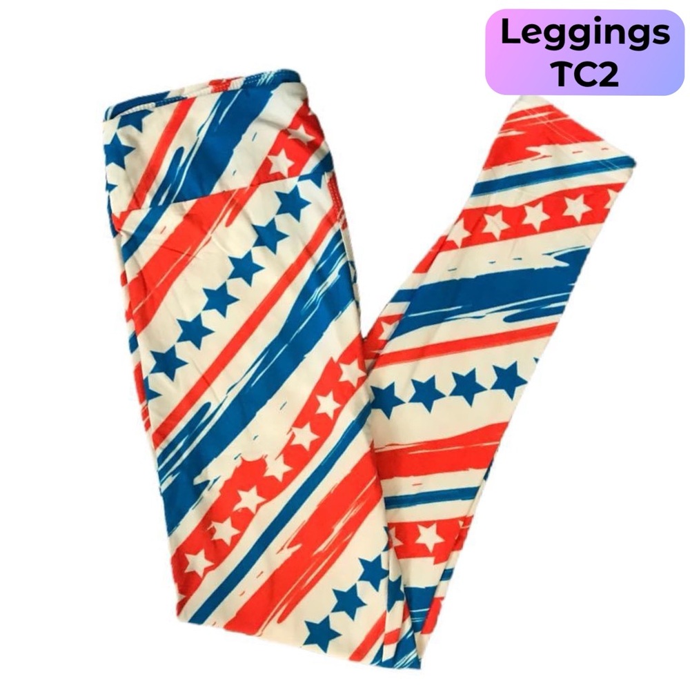 LuLaRoe TC2 Patriotic Leggings